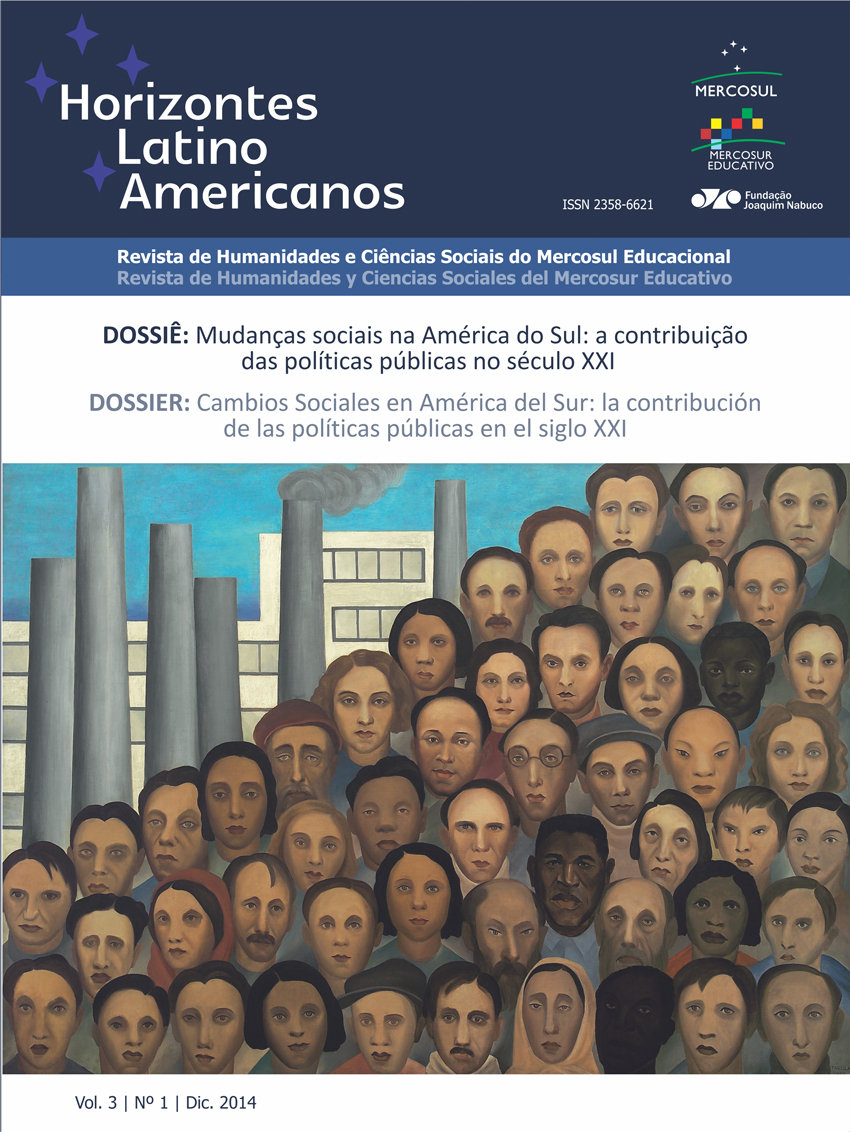 					Visualizar v. 3 n. 1 (2014): Mudanças sociais na América do Sul: a contribuição das políticas públicas no século XXI
				